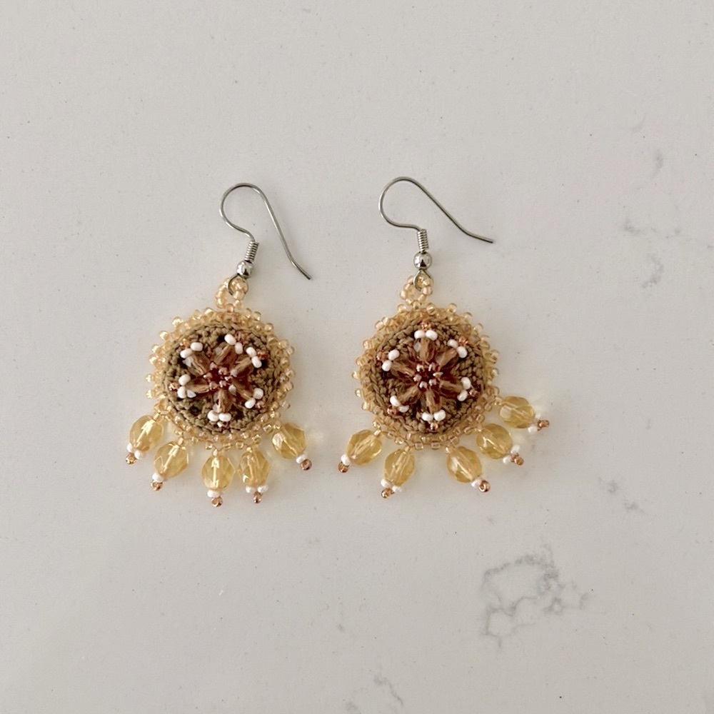 Bohemian style Crochet earrings